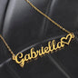 Daughter Name Necklace With Heart, Love Dad