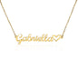 Daughter Name Necklace With Heart, Love Dad