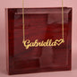 Daughter Name Necklace With Heart, Love Dad