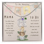 Mama To Be Engraved Baby Feet with Birthstones