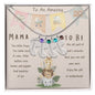 Mama To Be Engraved Baby Feet with Birthstones