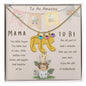 Mama To Be Engraved Baby Feet with Birthstones