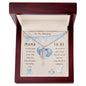 Mama To Be Engraved Baby Boy Feet with Birthstones