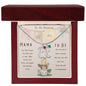 Mama To Be Engraved Baby Feet with Birthstones