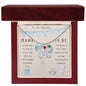Mama To Be Engraved Baby Boy Feet with Birthstones