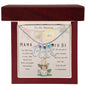 Mama To Be Engraved Baby Feet with Birthstones