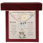 Mama To Be Engraved Baby Feet with Birthstones