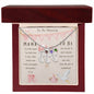 Mama To Be Engraved Baby Girl Feet with Birthstones