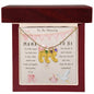 Mama To Be Engraved Baby Girl Feet with Birthstones