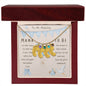 Mama To Be Engraved Baby Boy Feet with Birthstones