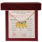 Mama To Be Engraved Baby Girl Feet with Birthstones