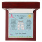 To My Gorgeous Wife Engraved Children Necklace