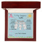 To My Gorgeous Wife Engraved Children Necklace
