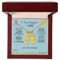 To My Gorgeous Wife Engraved Children Necklace