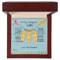 To My Gorgeous Wife Engraved Children Necklace