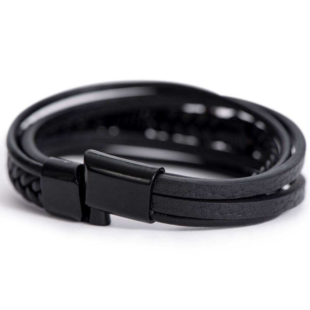 To My Amazing Husband Men's Cross Bracelet