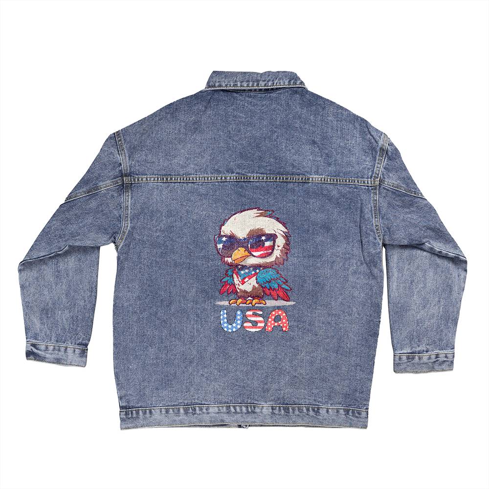 USA Eagle Oversized Women's DTG Denim Jacket