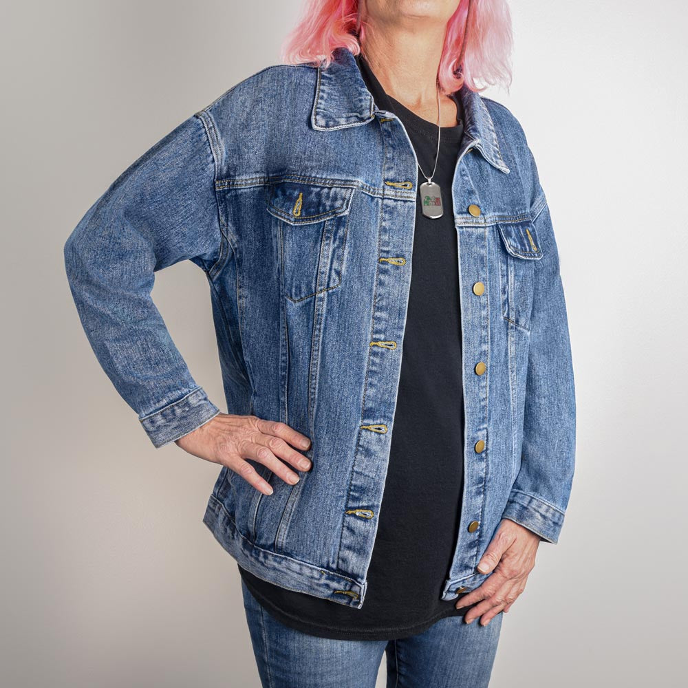 USA Eagle Oversized Women's DTG Denim Jacket