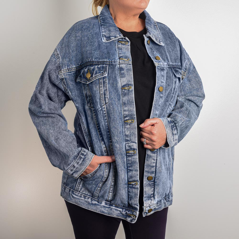 USA Eagle Oversized Women's DTG Denim Jacket