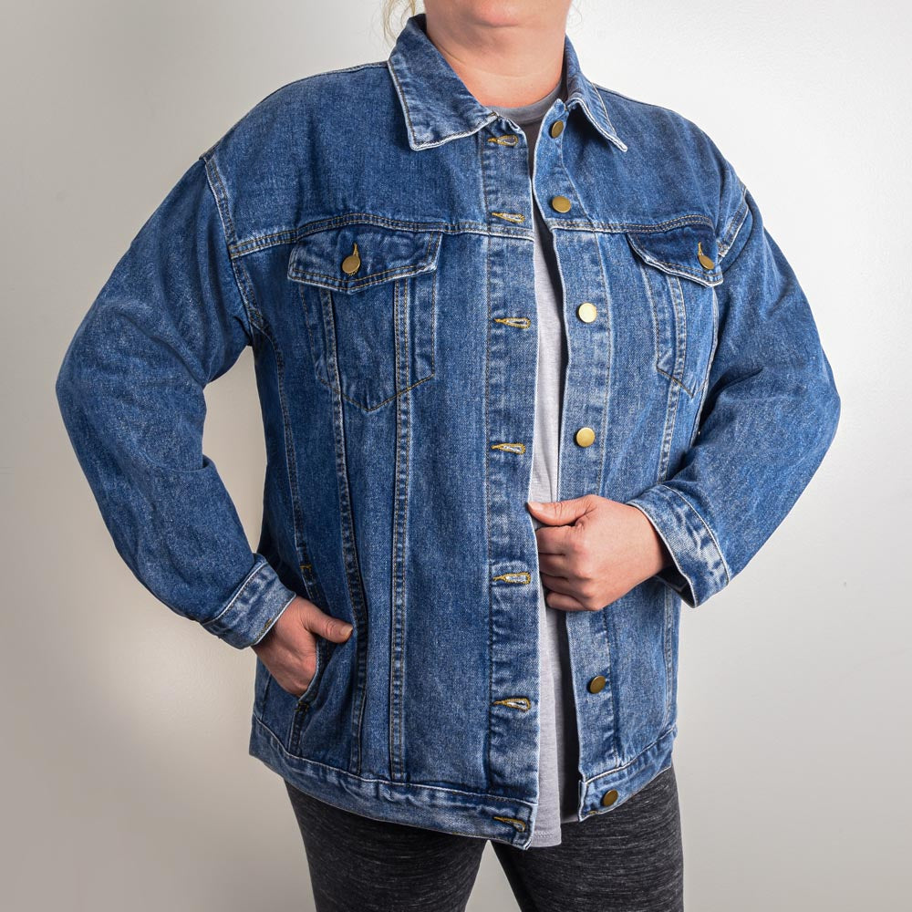 USA Eagle Oversized Women's DTG Denim Jacket
