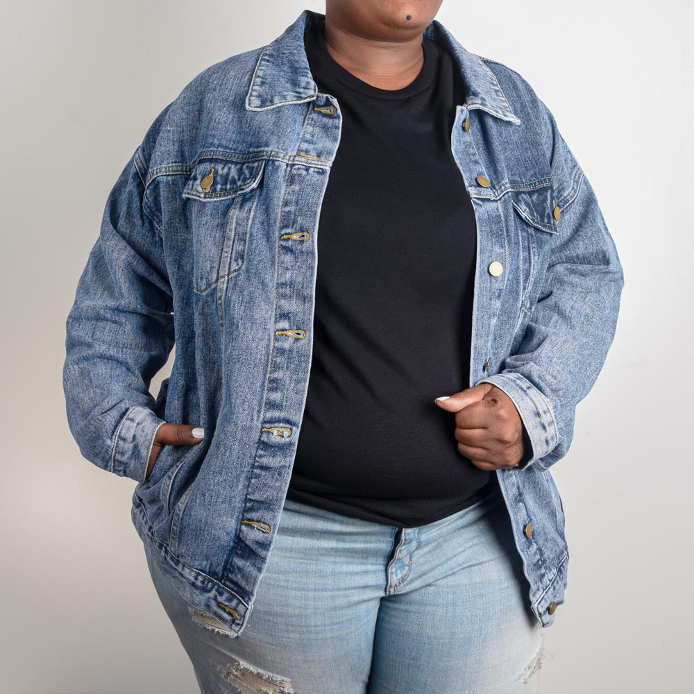 USA Eagle Oversized Women's DTG Denim Jacket