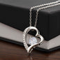 To My Beautiful Daughter Love, Dad Heart Necklace
