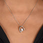 To My Beautiful Daughter, Love Mom Heart Necklace