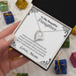 To My Beautiful Daughter, Love Mom Heart Necklace