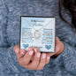 To My Beautiful Mother (Blue) Forever Love Necklace (Choose Standard Black Box or Wooden Box with LED)