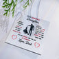 To My Beautiful Daughter Love, Dad Heart Necklace