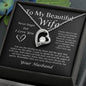To My Beautiful Wife Forever Love Necklace