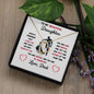 To My Beautiful Daughter Love, Dad Heart Necklace
