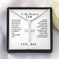To My Amazing Son; Love, Dad Cross Necklace