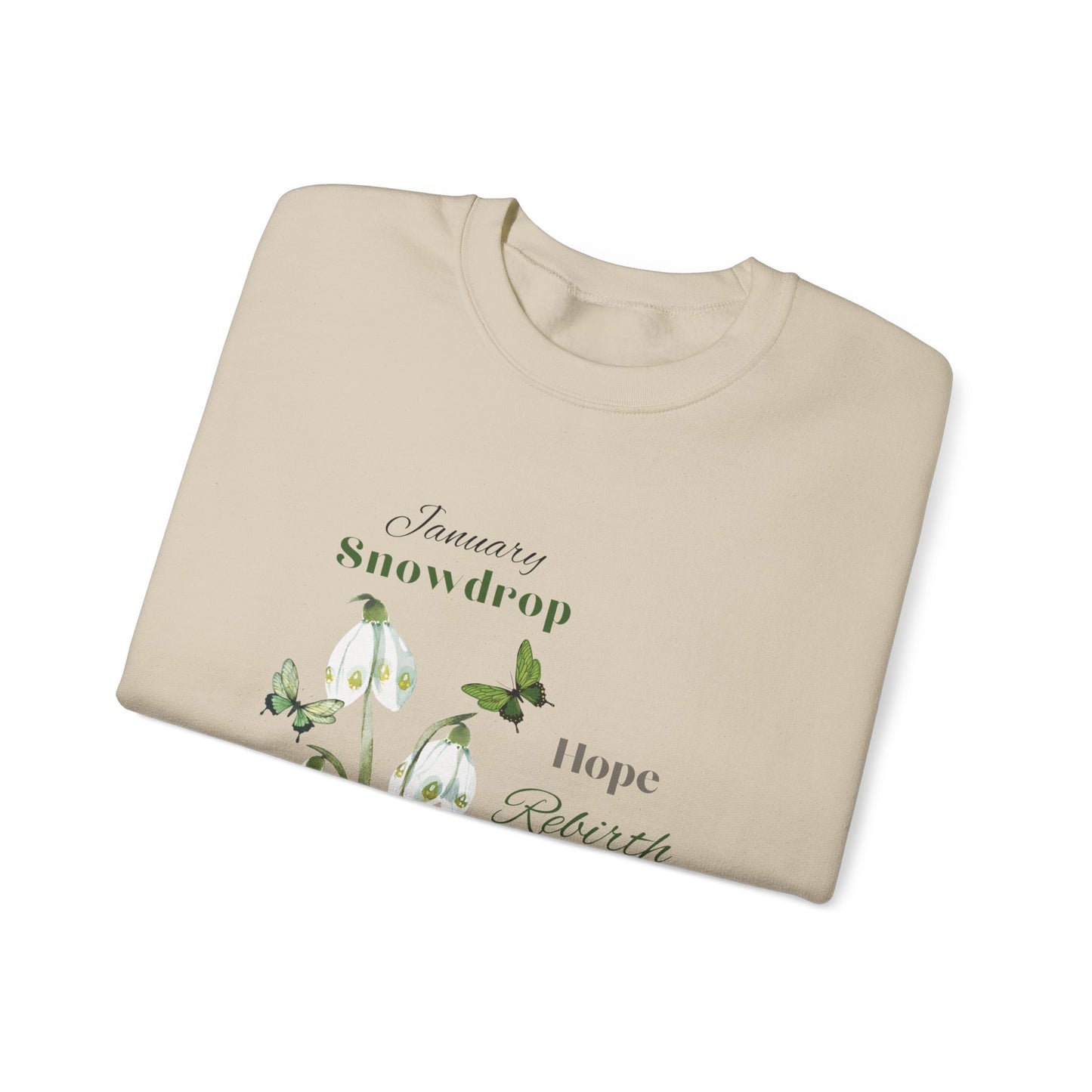 January Snowdrop Unisex Heavy Blend™ Crewneck Sweatshirt