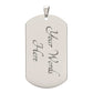Best Dad Ever From Daughter  Graphic  Dog Tag