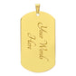 Best Dad Ever From Daughter  Graphic  Dog Tag