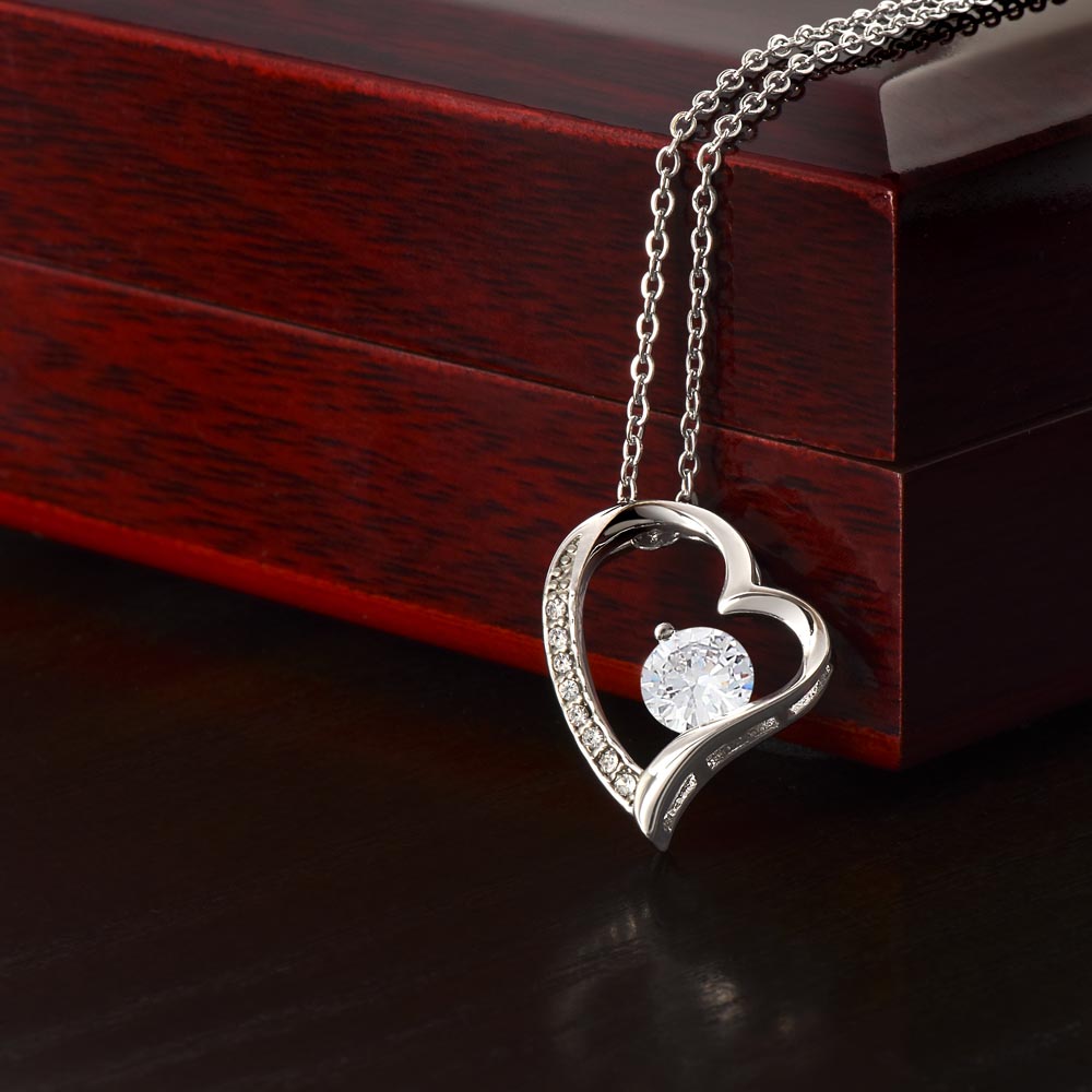 To My Beautiful Daughter Love, Dad Heart Necklace