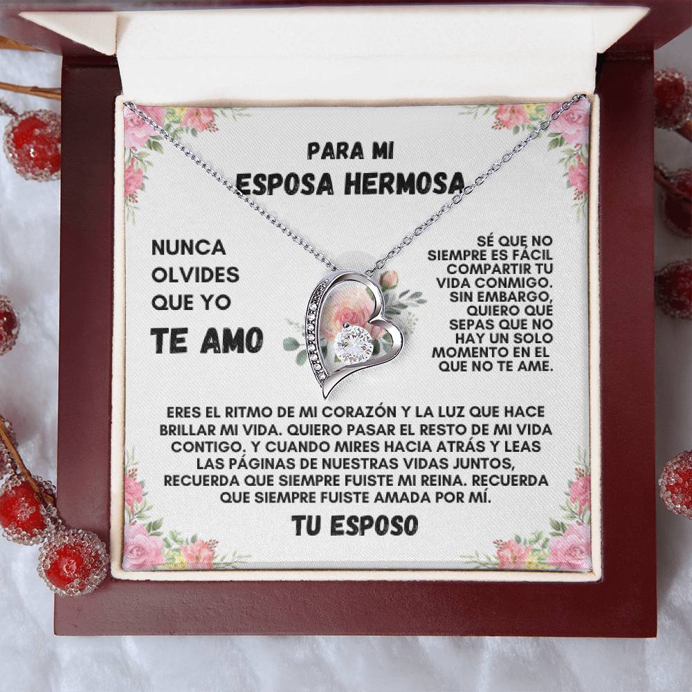 Para Mi Esposa Hermosa (Forever Love Necklace)