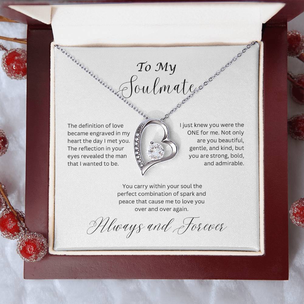 To My Soulmate, Forever Love Necklace