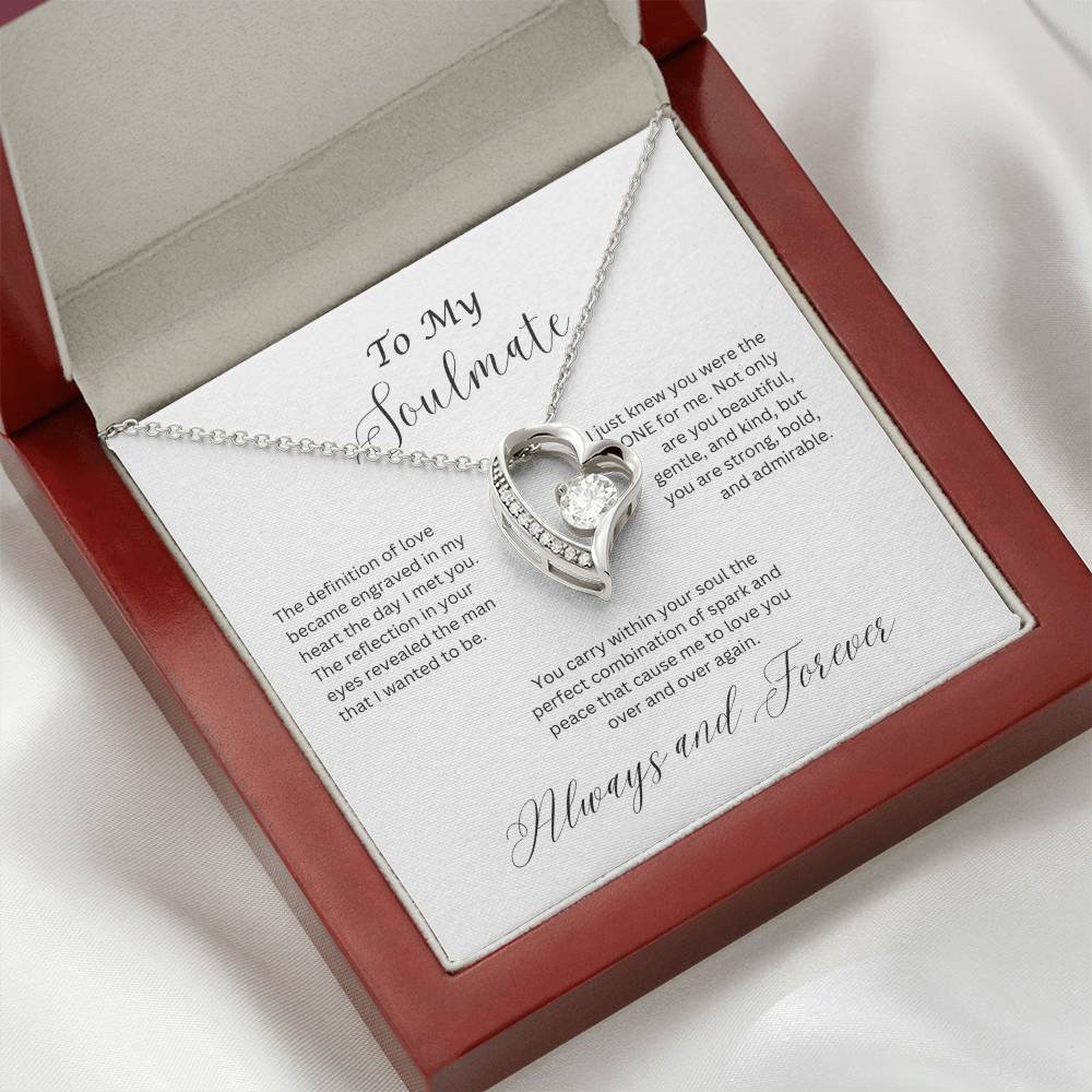 To My Soulmate, Forever Love Necklace