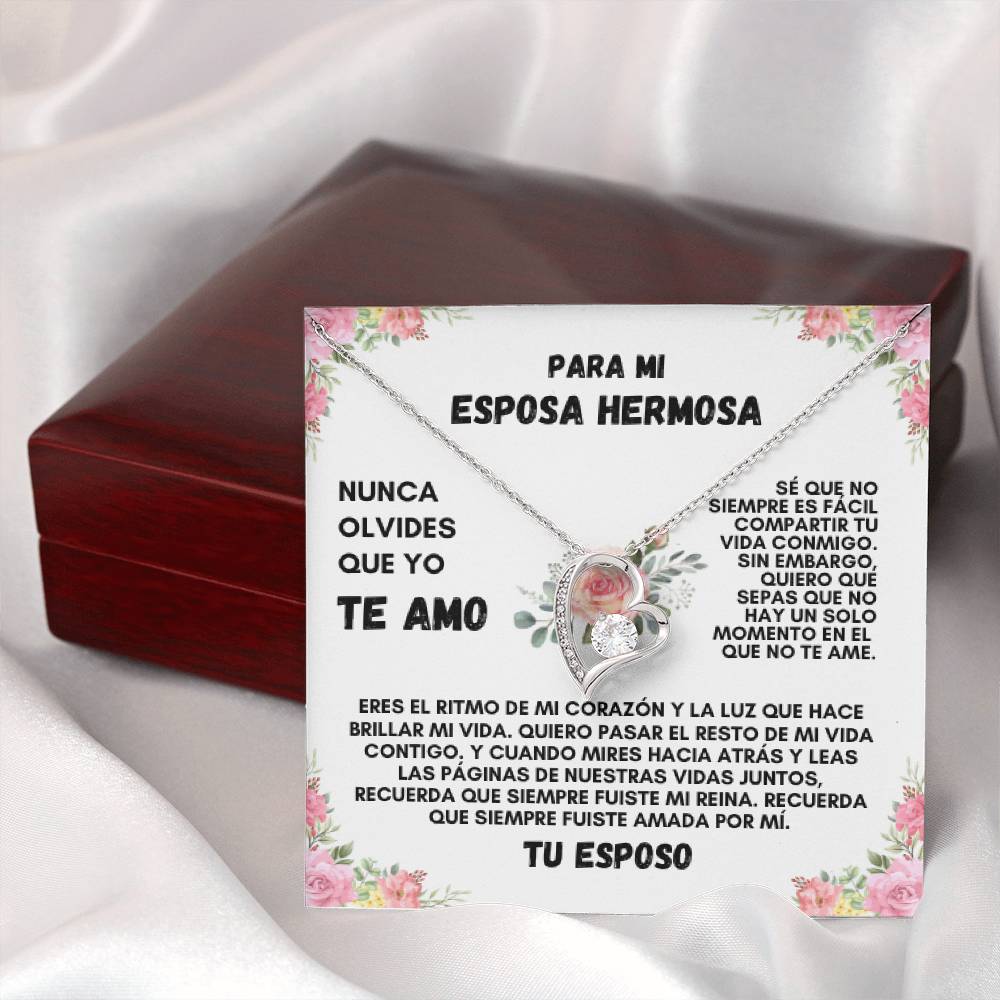 Para Mi Esposa Hermosa (Forever Love Necklace)