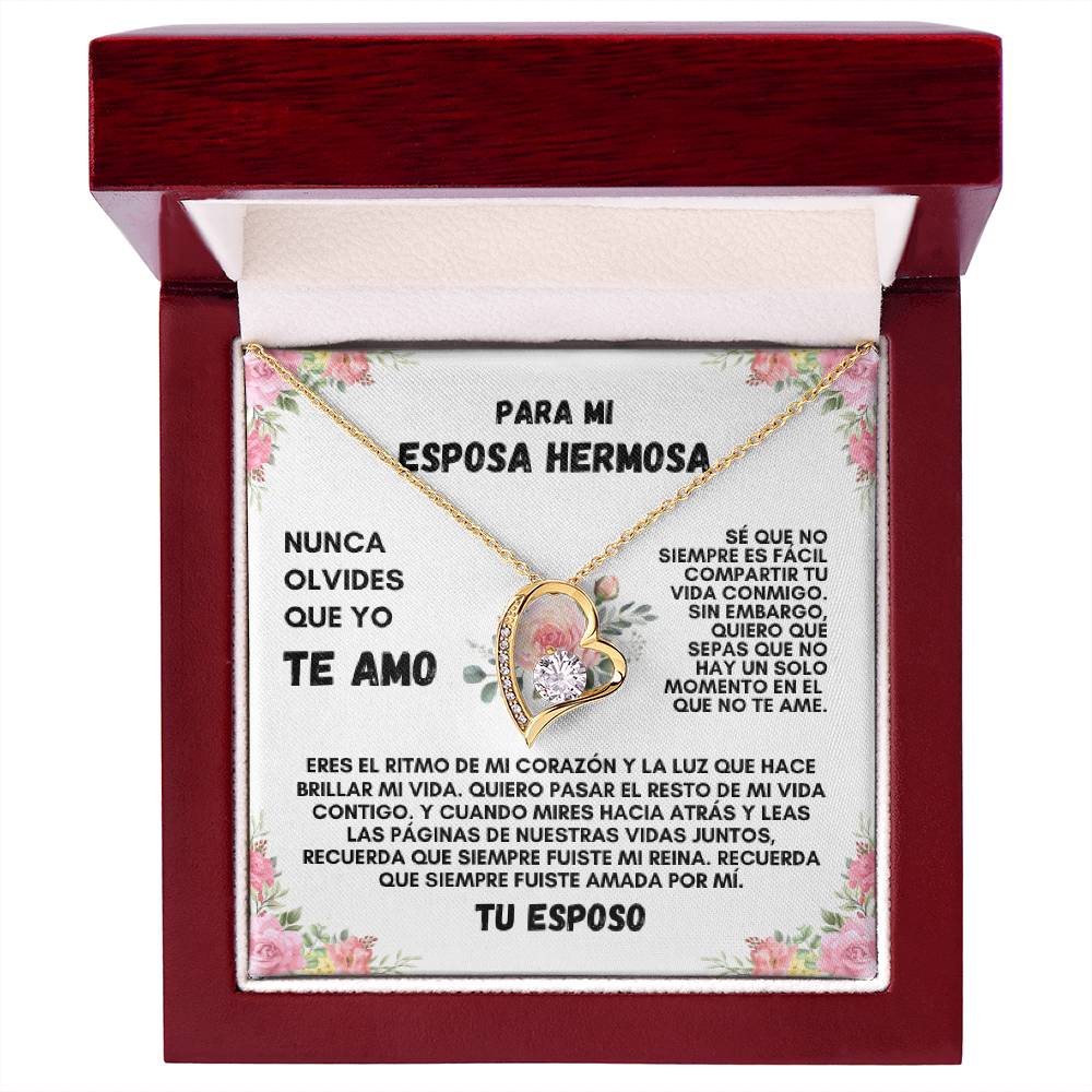 Para Mi Esposa Hermosa (Forever Love Necklace)