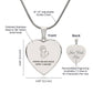 Mother's Are God's Way of Saying "I love you." Engraved Heart Necklace