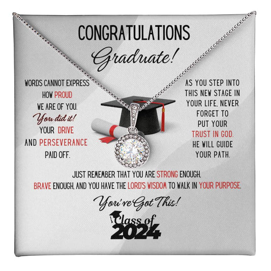 Graduate Eternal Hope Necklace (We are proud of you)