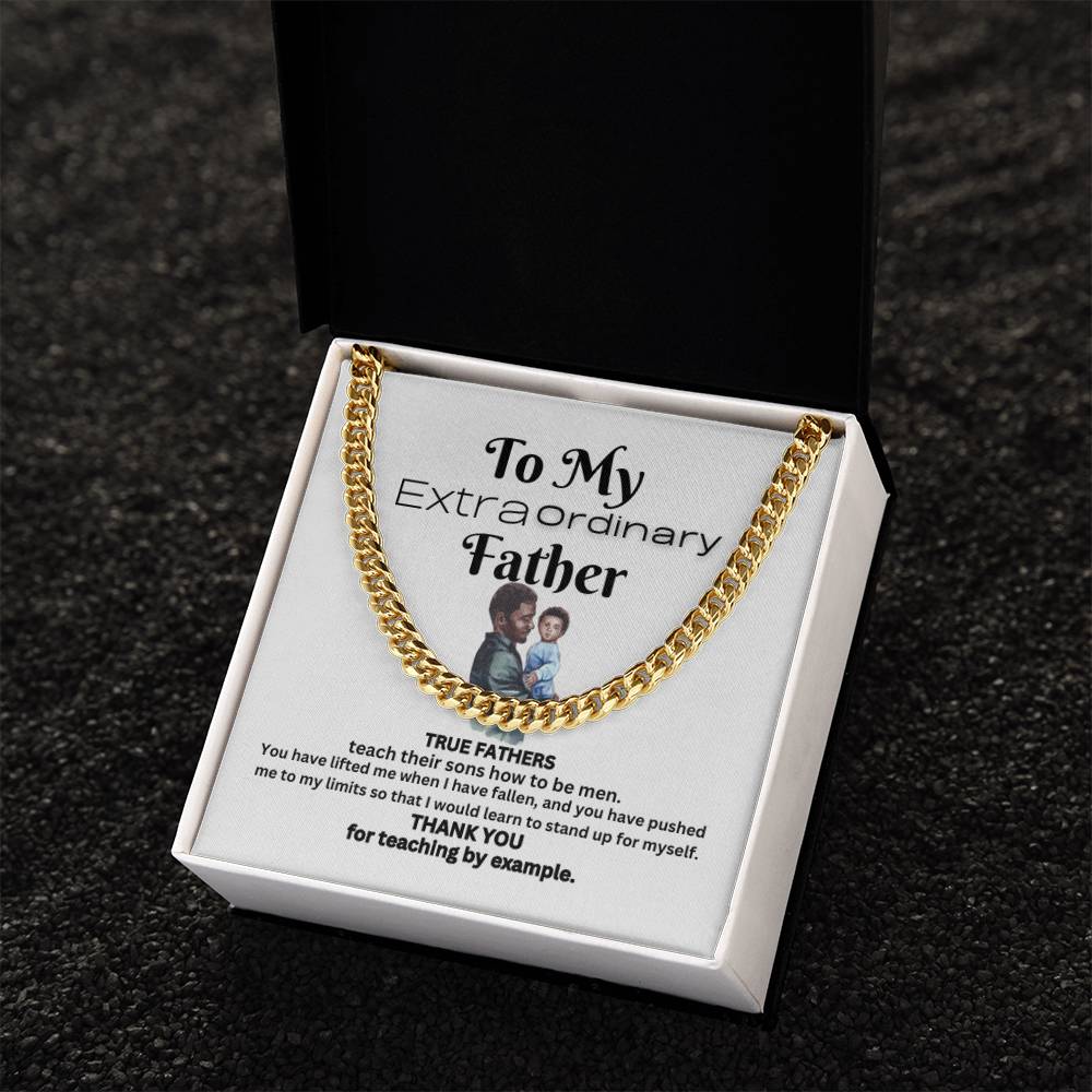 Extraordinary Father Cuban Link Chain (B)
