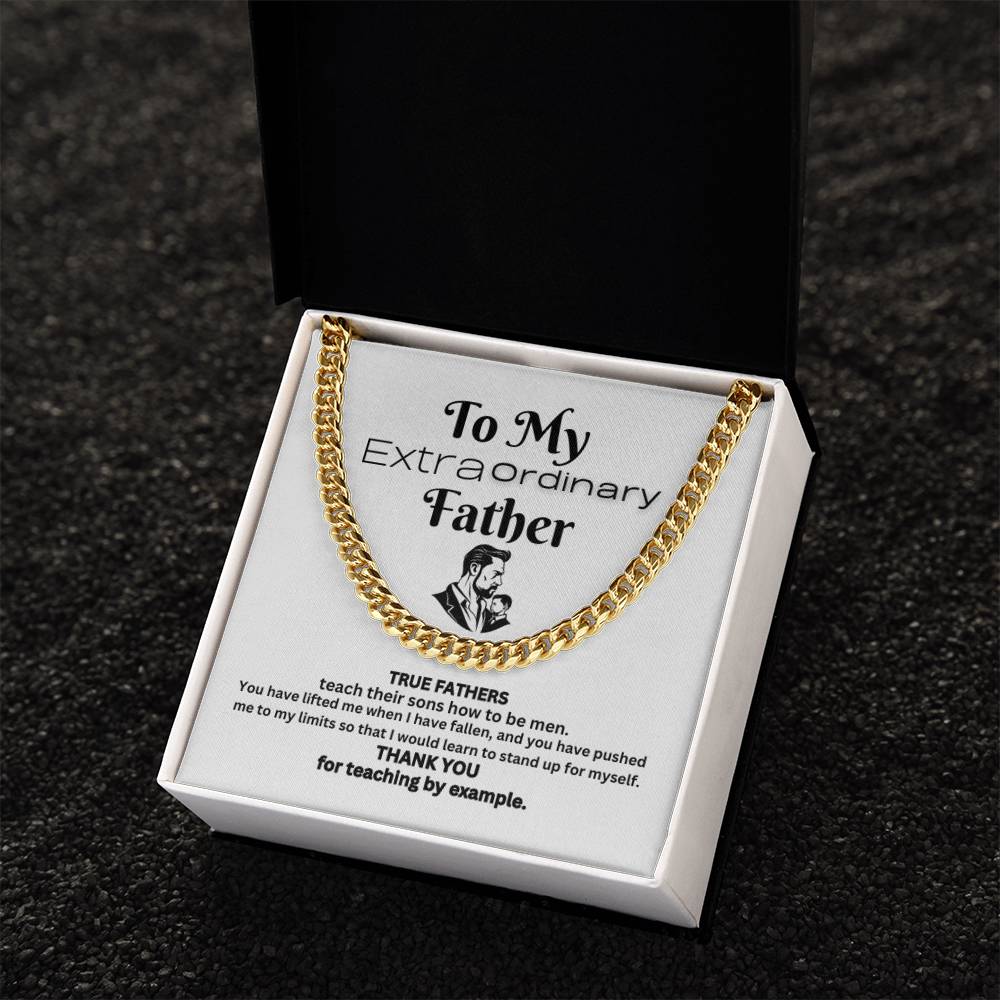 Extraordinary Father Cuban Link Chain( A)