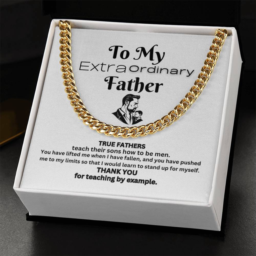 Extraordinary Father Cuban Link Chain( A)