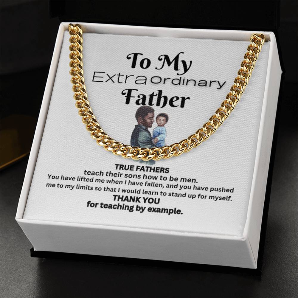 Extraordinary Father Cuban Link Chain (B)