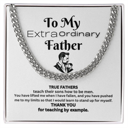 Extraordinary Father Cuban Link Chain( A)