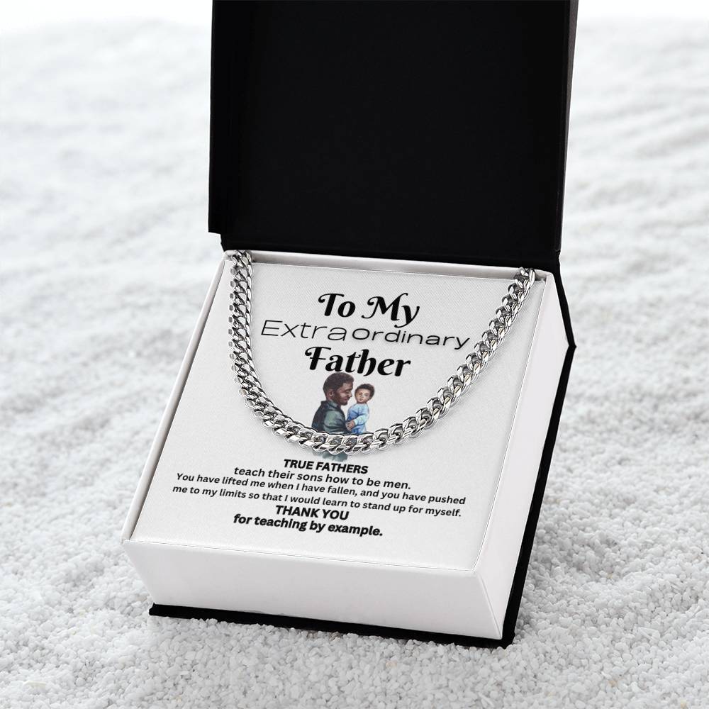Extraordinary Father Cuban Link Chain (B)